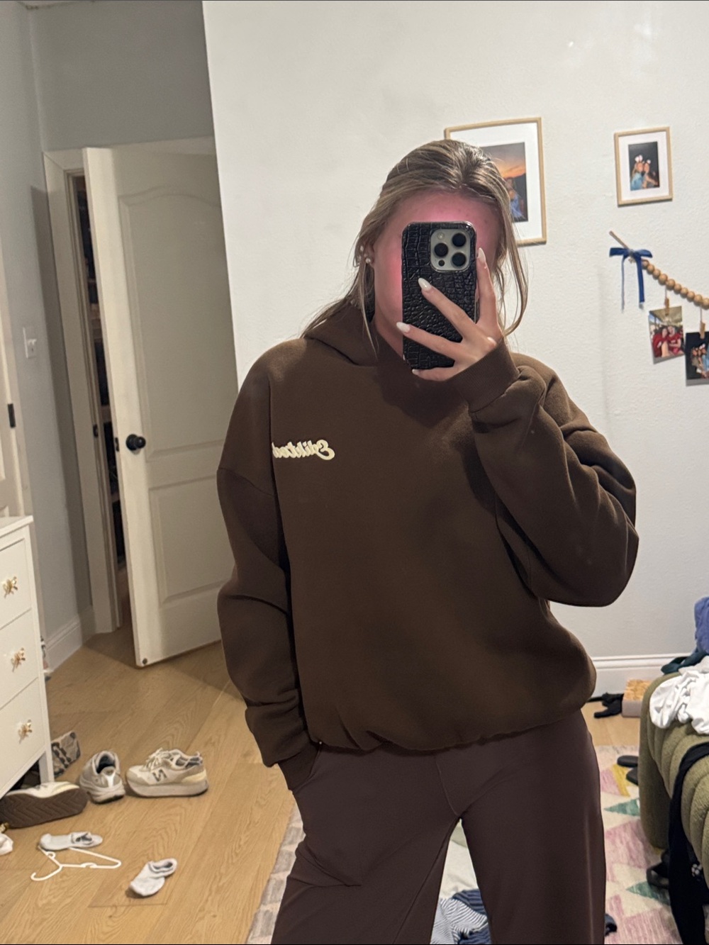 Edikted brown hoodie